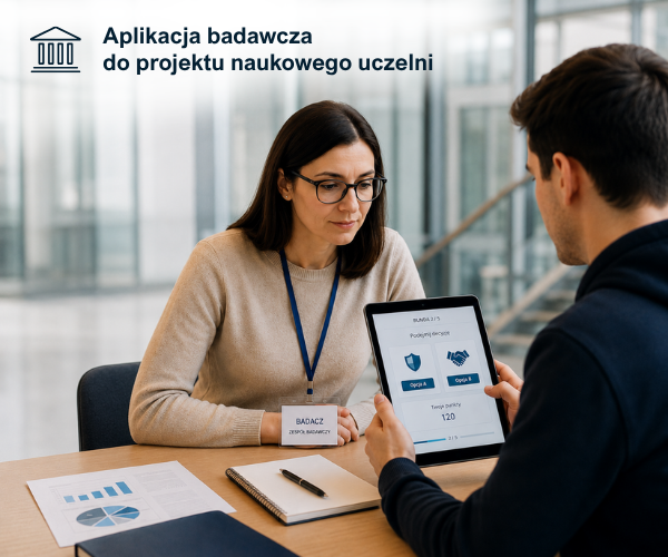 Aplikacja wspierająca badania naukowe – projekt dla uczelni
